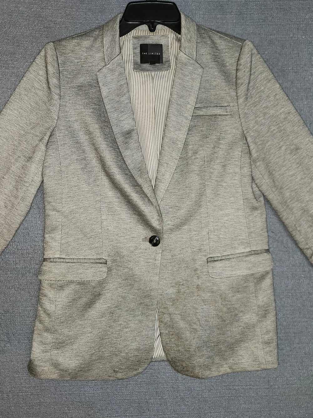 The Limited Gray Women's Single-Button Blazer #326